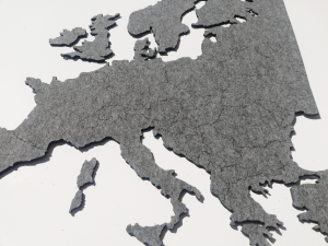 Filcowe mapy Polski i Europy do przyklejenia na ścianę